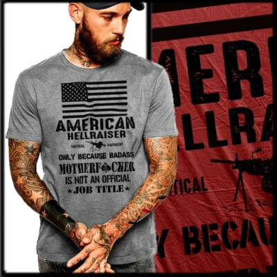 Special Forces T-Shirt Infantry Ranger U.S. Flag Defender XL Charcoal Gray Tee