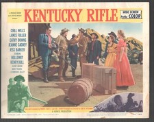 Tarjeta de lobby: Kentucky Rifle 11"x14" Lobby Card #5 Chill Wills Sterling Hollowa...