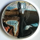 Salvador Dalí Melting Clocks - American Silver Eagle Dollar Coin .999 SIlver art