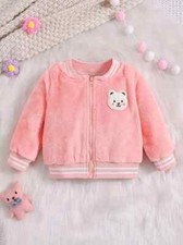 Casual Fashion Girls Fleece Jacket Pink Size 12-18m