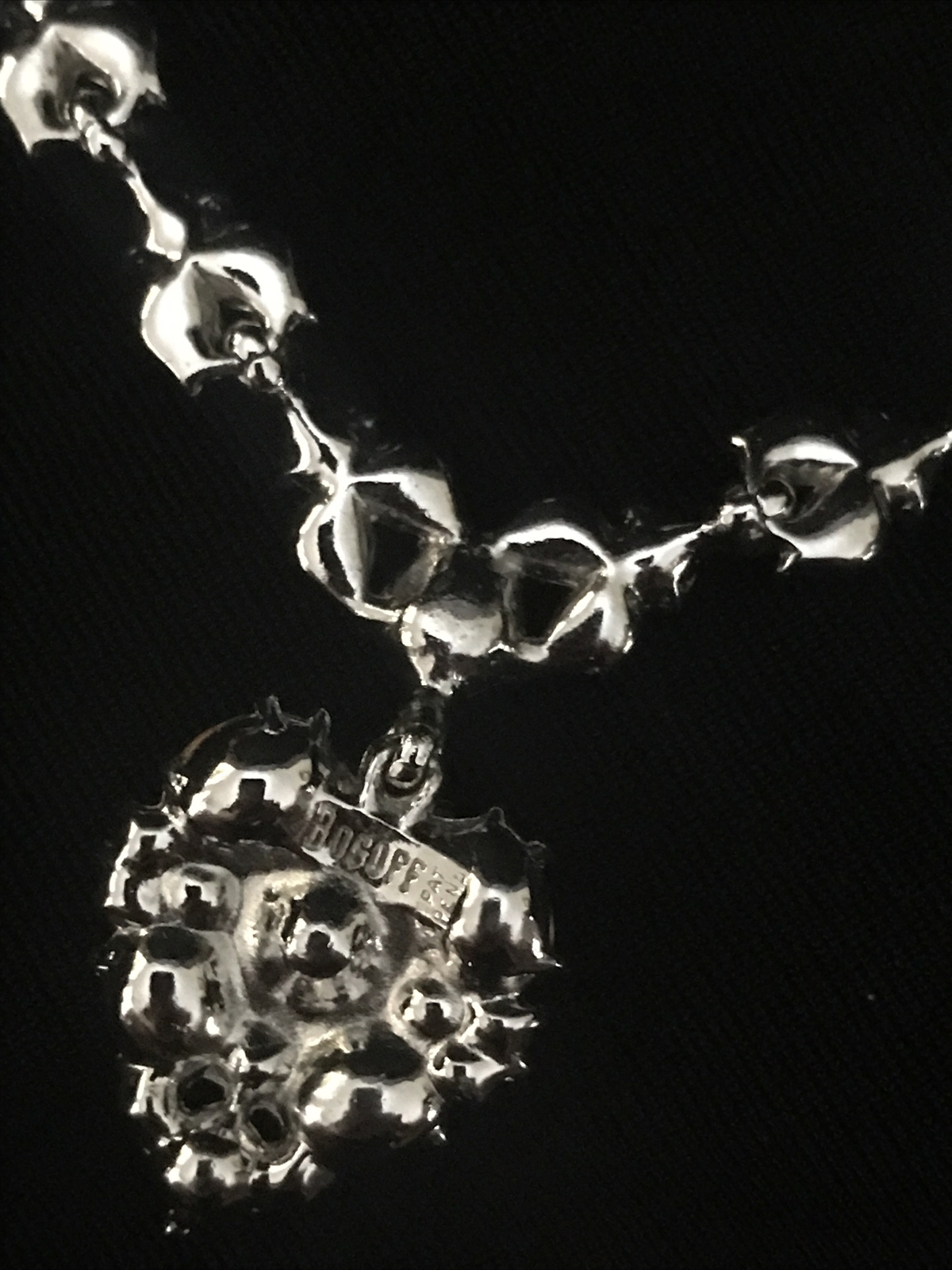 Bogoff Vintage Sparkling Clear Crystal Rhinestone… - image 8