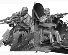 1/32 Legend Production WW2 US Navy Rear Gunner 2 (Engaged / 2 Heads) #LF3236