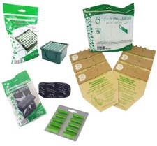 FOLLETTO VK130 131 6 SACCHETTI 10 PROFUMI + FILTRO HEPA E CARBONE ASPIRAPOLVERE