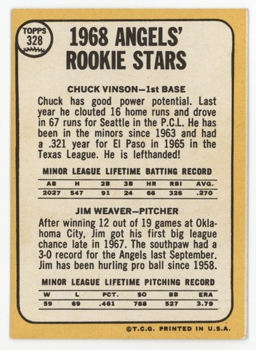 Set builders: 1968 Topps 300-399 VG/EX & better, FREE shipping - Picture 77 of 323