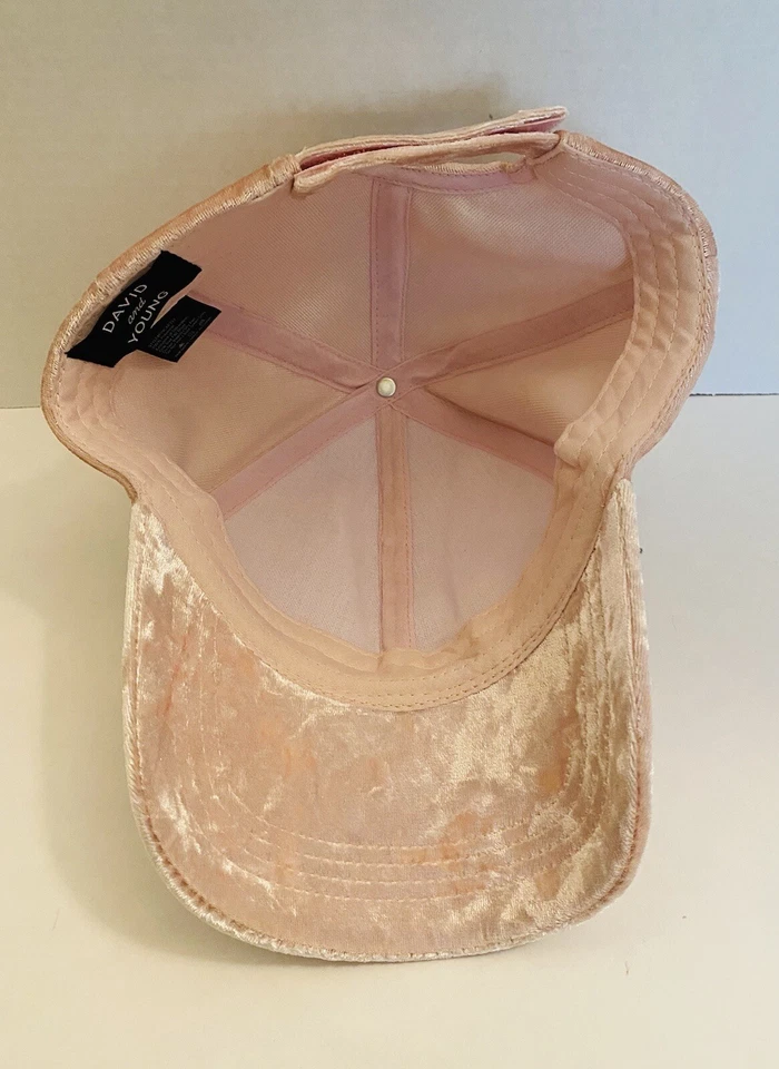 女式帽子均码适合最可调粉色麂皮绒  — 第 4/4 张图片