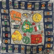 Moschino Larioseta 34  Square Silk Scarf New