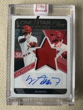 2022 Panini THREE and Two JO ADELL Lone Star Patch Auto #/25 Angels