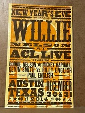 WILLIE NELSON NYE ACL LIVE Austin Texas 2014 Ltd Ed HATCH SHOW PRiNt POsTER