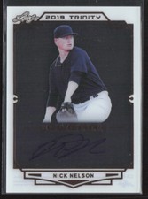 Nick Nelson 2019 Leaf Trinity Baseball Clear Acetate Auto Autograph #CA-NN2