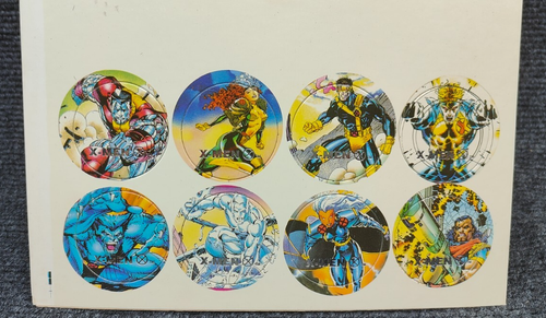 Icónico Jim Lee Marvel X-Men Serie Años 90 Pogs Sin Perforar Súper Raro Difícil de Encontrar!!!! - Imagen 3 de 10