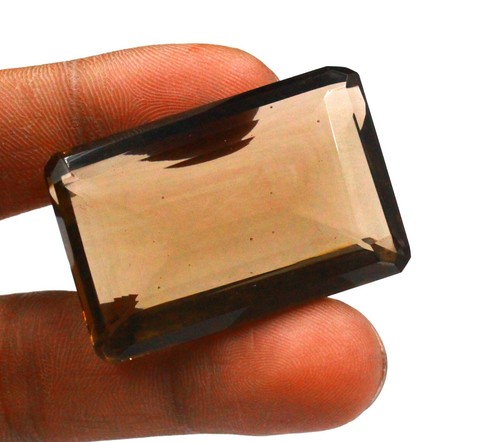 EGL Certified 134.80 Ct Making For Jewelry Brown Smoky Quartz Gemstone NJ786 - Picture 3 of 4