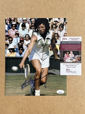 BILLIE JEAN KING Autographed Tennis Champion 8x10 w/JSA authentication ...