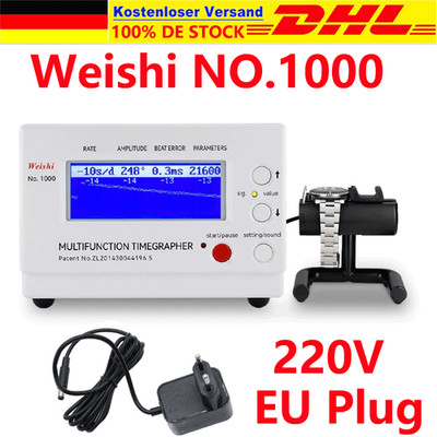 Weishi Timegrapher Mechanische Uhr Timing Machine Multifunktions No.1000