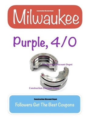 Milwaukee Tool 49-16-U04AC 4/0 Copper U Style Die PURPLE