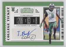 2019 Panini Contenders Draft Picks College Ticket Tyre Brady #293 Auto 07gz