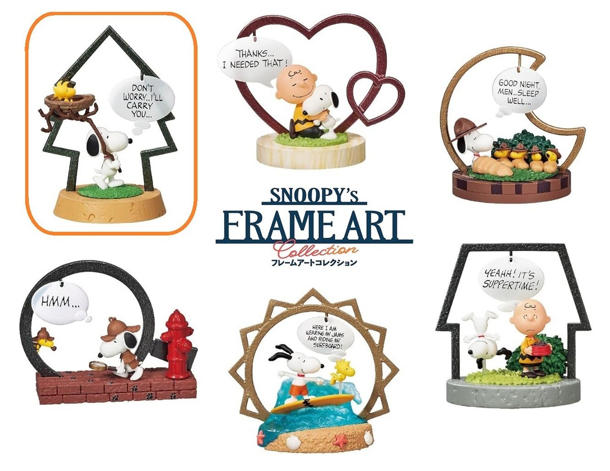 RE-MENT Peanuts Snoopy's Frame Art Collection Mini Figure Toy