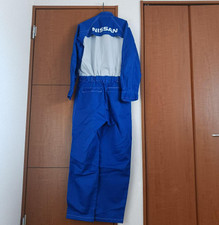 Retro JDM Japan Nissan Summer Tsunagi Mechanics Coverall Short Sleeve Blue Used