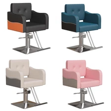 Salon Chair Heavy Duty Barber Chair with Footrest for Barbershop Hair Stylist