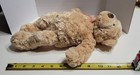015015 Gund Manni Tan Teddy Bear Plush Stuffed Animal Orange Plaid Bow 13”  — photo 8