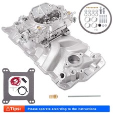For Chevy Sbc 350 2701 Sbc Performer Intake Manifold 4 Barrel 1405 Carburetor