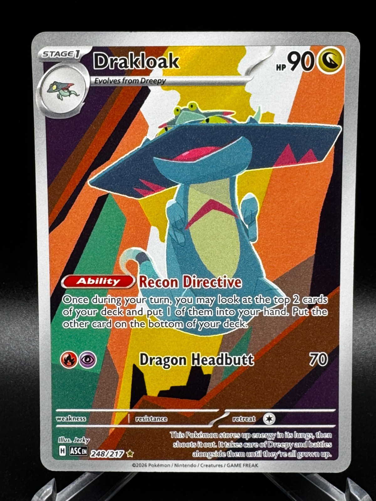 Drakloak 248/217 Illustration Rare Ascended Heroes Pokemon NM