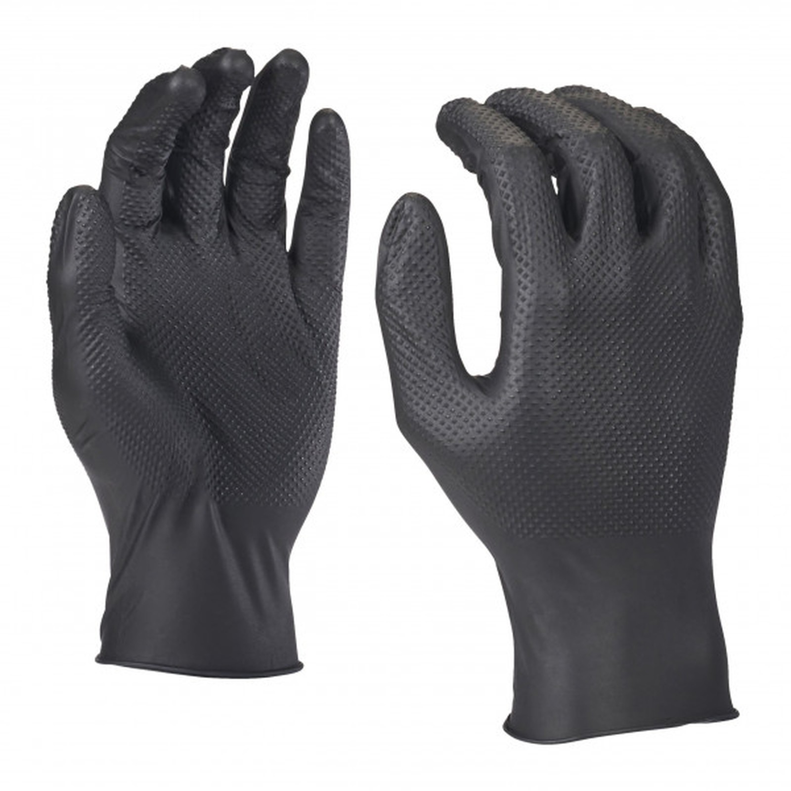 Nitrile Disposable Gloves Grip - 10/XL - Pack of 50 - Durable - MILWAUKEE