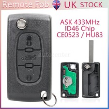For Peugeot 207 307 307CC 407 407SW 308 433MHz 3B Flip Remote Car Key Fob CE0523