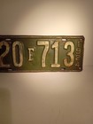 Antique 1924 Oklahoma  VEHICLE License Plate Long Plate Very Nice Cond. See Pics — photo 3