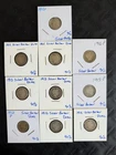 Lot Of 10  Silver Barber 10c
