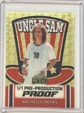 2025 Leaf Metal Independence Day Michelle Akers Super Prismatic Gold Proof 1/1