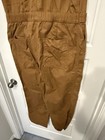 Gap Women's Brown Sleeveless Collared Zip Jumpsuit Straight Leg Pockets Size 10 — photo 7