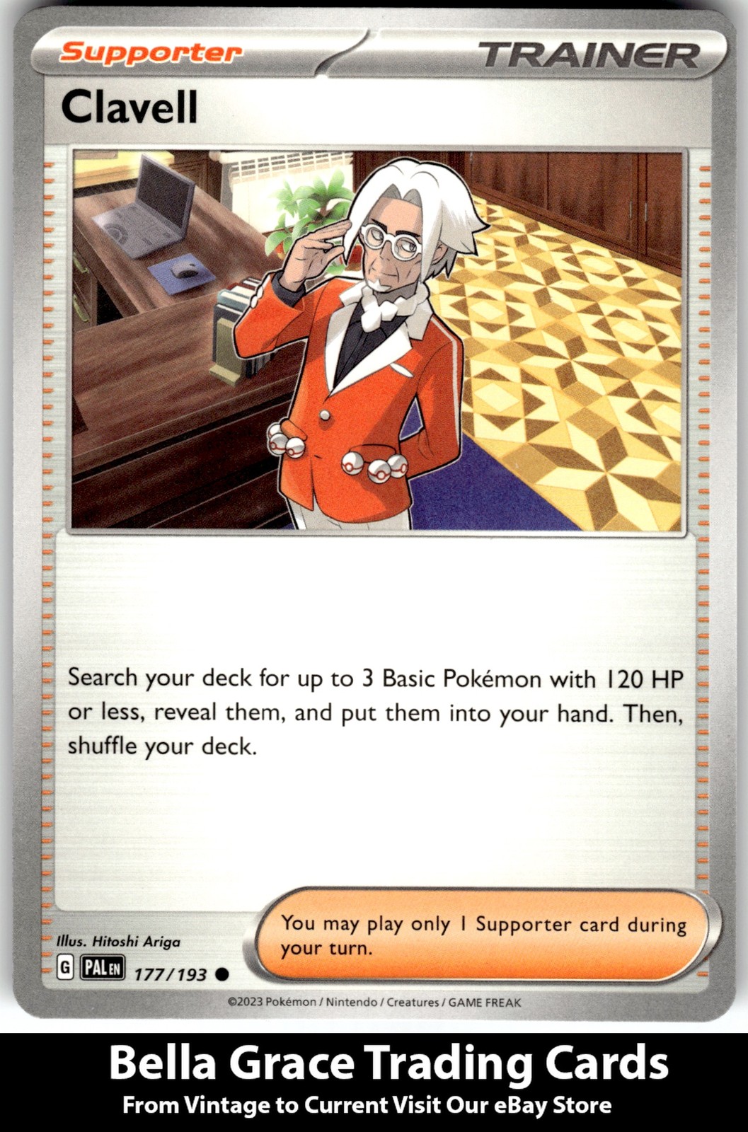 Clavell #177/193 SV02: Paldea Evolved Pokemon Common