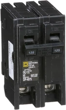 Square D by Schneider Electric Homeline 125 Amp Mini Circuit Breaker, 2 Pole, 12