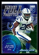 2021 Donruss Elite #FT24 Jonathan Taylor Full Throttle Green Indianapolis Colts