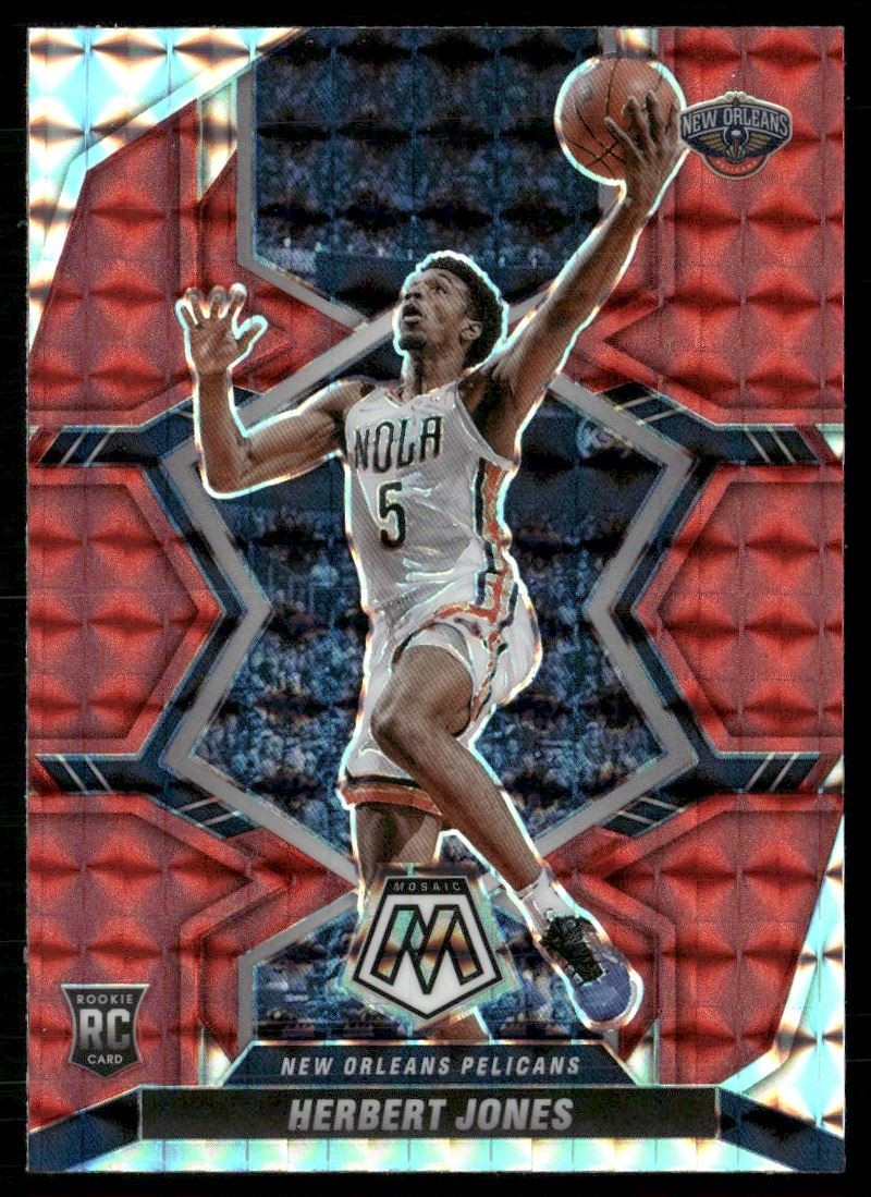 Herbert Jones Rookie 2021-22 Panini Mosaic Red New Orleans Pelicans #231