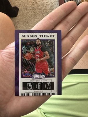 2019 Panini Contenders Anthony Davis #2 Season Ticket /15