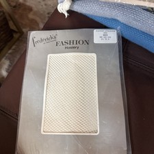 Frederick's of Hollywood White Fishnet Stockings - vintage