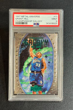 Grant Hill 1997 Metal Universe Championship Galaxy Insert #11 PSA 9 Mint