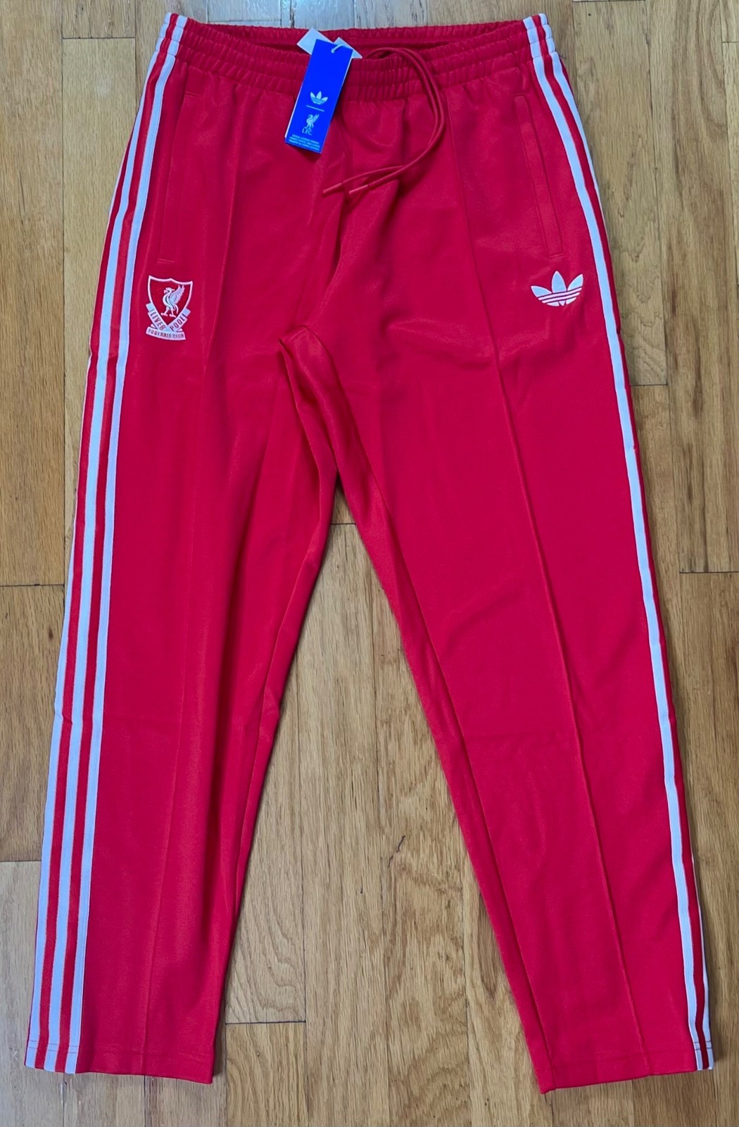 Adidas Originals Liverpool FC Ruby Red Track Pants - JZ0139 - Men’s L - NWT $90