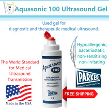 PARKER LABS AQUASONIC ULTRASOUND GEL 8.5 oz 1-12/Box, Made in USA, Exp 07/2030
