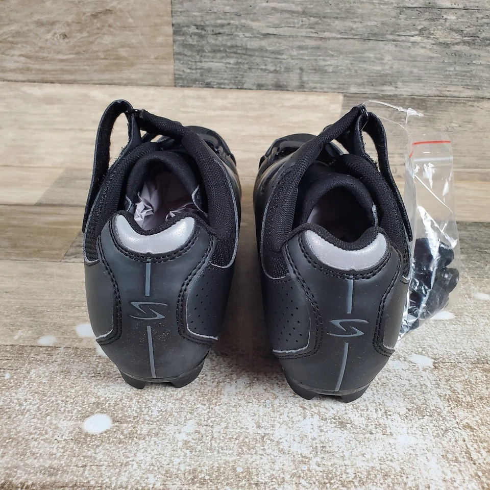 Zapatillas de ciclismo Serfas MTB para mujer 5,5 negras de una sola pista 3 correas Foto 4 de 4