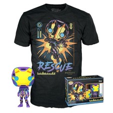 Funko Pop! & Tee: Marvel Blacklight - Rescue - Extra Large - (XL) - T-Shirt - Cl