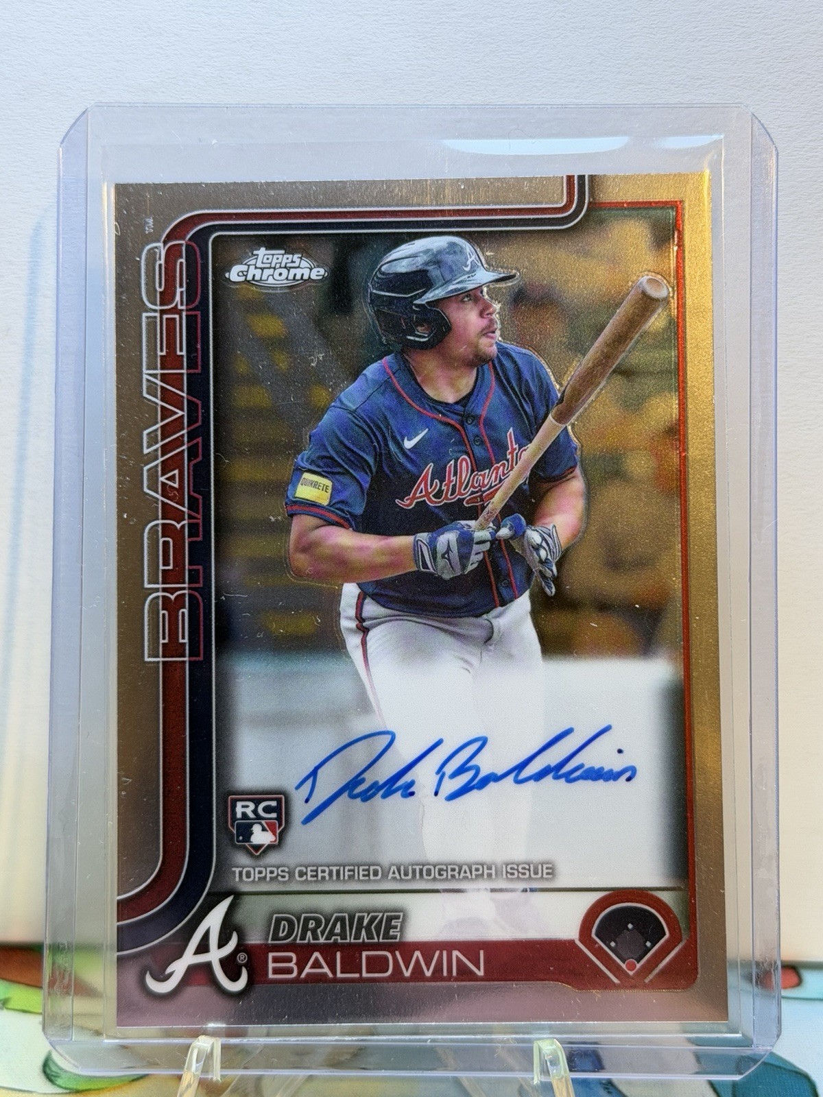 2025 Topps Chrome - Rookie Autographs Drake Baldwin #RA-DBA (AU, RC)