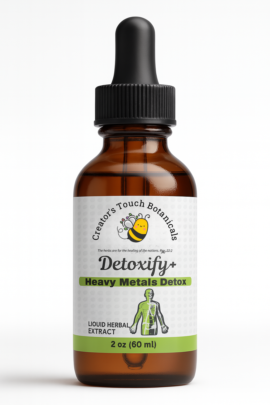 Detoxify+ / Heavy Metals Body Detox, 8 Detox Herbal Blend Tincture  2 fl. oz.