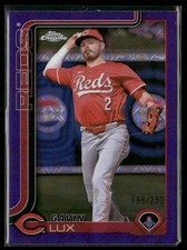 Gavin Lux 2025 Topps Chrome Logofractor #237 Purple Refractors Cincinnati Reds