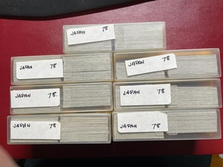 Vintage 35mm Slides of Japan taken in 1978: in GC 7 boxes 240 items.