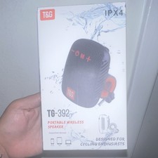 T G TG392 Portable Wireless Bluetooth Waterproof Speaker Black