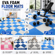 EVA Foam Floor Mats Foam Tiles Interlocking Gym Play Garage Flooring 4-20 PCS UK