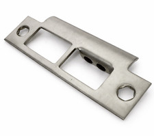 Heavy Duty RH Door Strike Plate Stainless Steel w/ Screws Commercial Grade NEW
