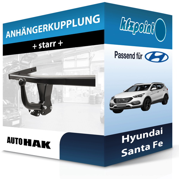 Auto HAK AnhäNgekupplung Starr Passend für Hyundai Santa Fe 03.2006-09.2012 Neu-image